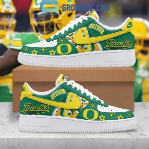 Oregon Ducks Football Festive Design 2024 Air Force 1 Shoes