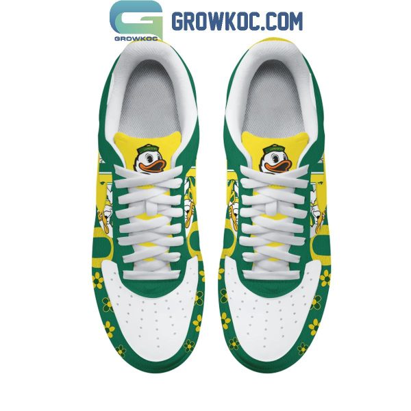 Oregon Ducks Football Festive Design 2024 Air Force 1 Shoes