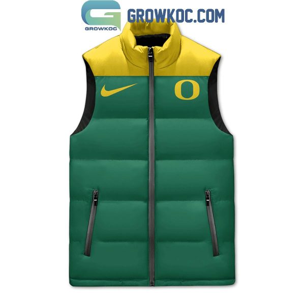 Oregon Ducks Just Duck It Sleeveless Puffer Jacket