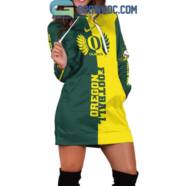 Oregon Ducks This Girl Love Oregon Football Personalized Hoodie Dress