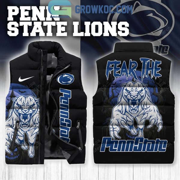 Penn State Nittany Lions Fear The Penn State Sleeveless Puffer Jacket