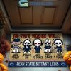 Pittsburgh Panthers In This House We Love Halloween Horror Movies Doormat