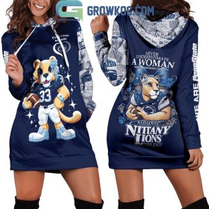 Penn State Nittany Lions Never Underestimate A Woman Love Football Hoodie Dress