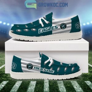 Philadelphia Eagles 2024 Version Personalized Hey Dude Shoes