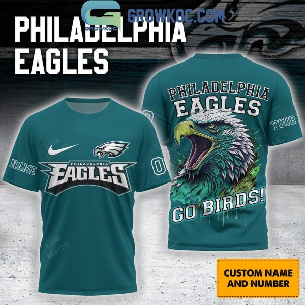 Philadelphia Eagles Go Birds Personalized Hoodie T-Shirt