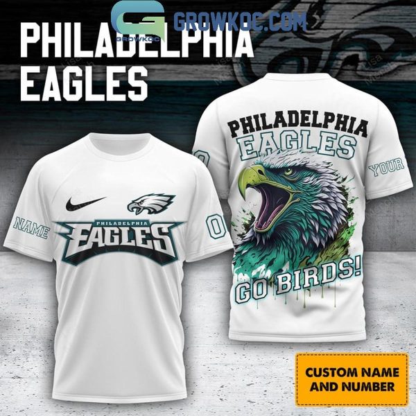 Philadelphia Eagles Go Birds Personalized Hoodie T-Shirt