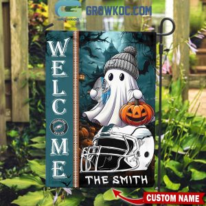 Philadelphia Eagles Welcome Halloween 2024 Personalized House Garden Flag