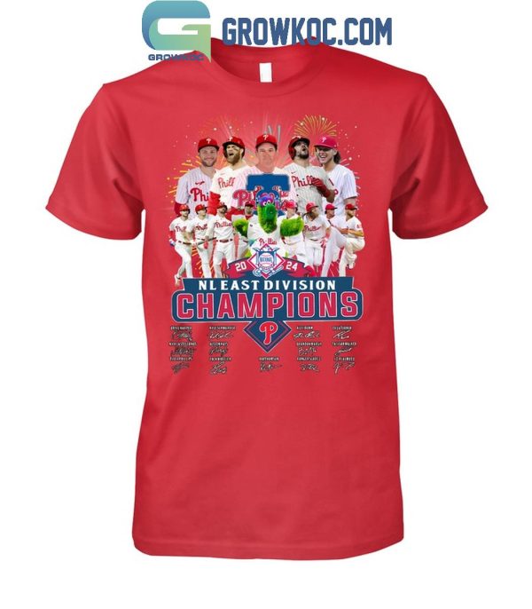 Philadelphia Phillies 2024 Champions Baseball Team NL East Division T-Shirt