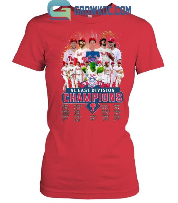 Philadelphia Phillies 2024 Champions Baseball Team NL East Division T-Shirt