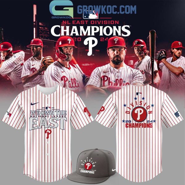 Philadelphia Phillies 2024 National League East Champions Baseball Jersey