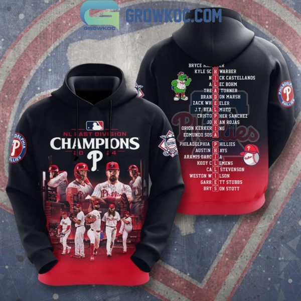 Philadelphia Phillies 2024 National League East Division Champs Hoodie T-Shirt