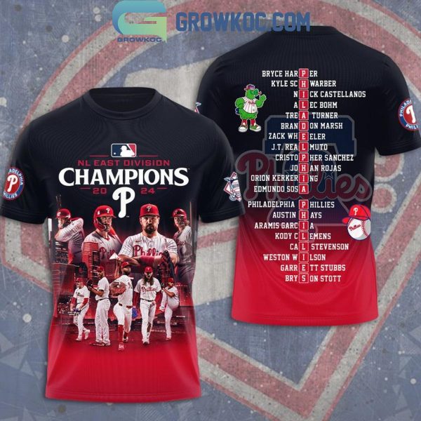 Philadelphia Phillies 2024 National League East Division Champs Hoodie T-Shirt