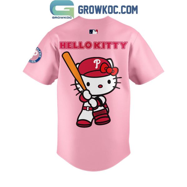 Philadelphia Phillies Hello Kitty Night 2024 Celebrating 50th Anniversary Baseball Jersey