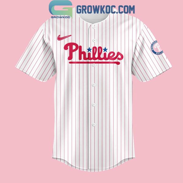 Philadelphia Phillies Hello Kitty Night 2024 Red Stripe Baseball Jersey