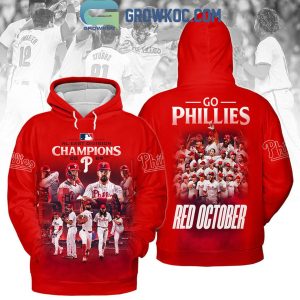 Philadelphia Phillies NL East Division Champions 2024 Red Octobers Hoodie T-Shirt