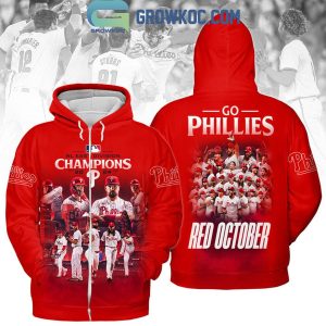 Philadelphia Phillies NL East Division Champions 2024 Red Octobers Hoodie T-Shirt