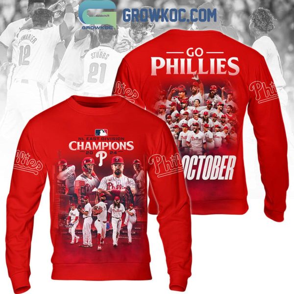 Philadelphia Phillies NL East Division Champions 2024 Red Octobers Hoodie T-Shirt