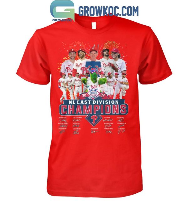 Philadelphia Phillies NL East Division Champs 2024 The Celebration T-Shirt