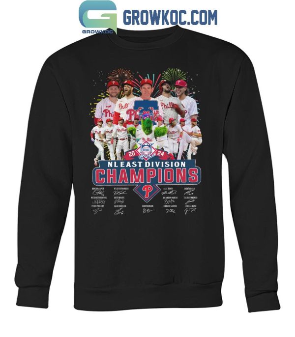 Philadelphia Phillies NL East Division Champs 2024 The Celebration T-Shirt