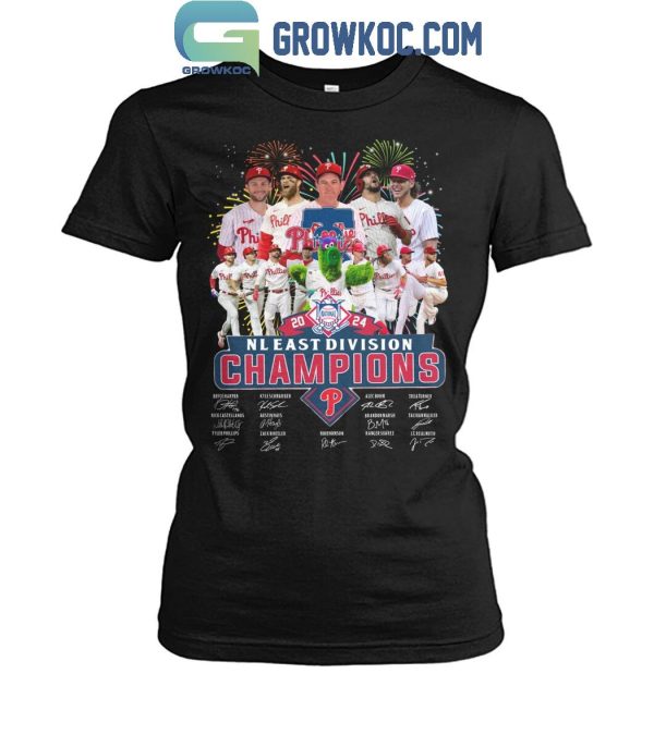 Philadelphia Phillies NL East Division Champs 2024 The Celebration T-Shirt