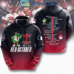 Philadelphia Phillies Red October Of 2024 NL East Division Champs Hoodie T-Shirt