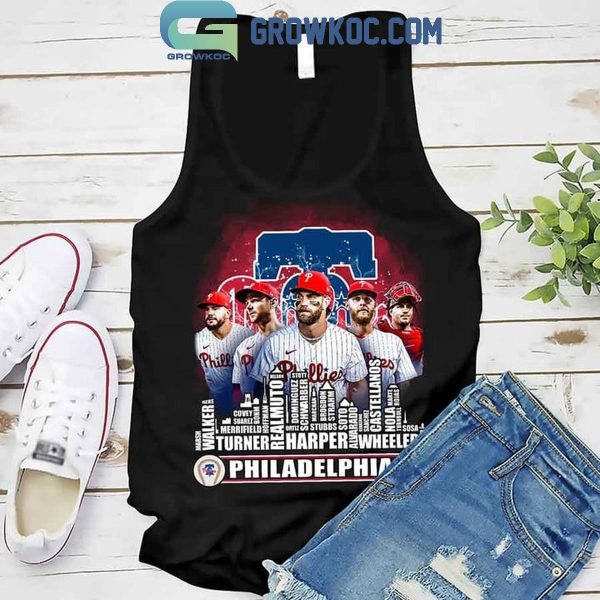 Philadelphia Phillies Skyline 2024 The Champions Baseball T-Shirt