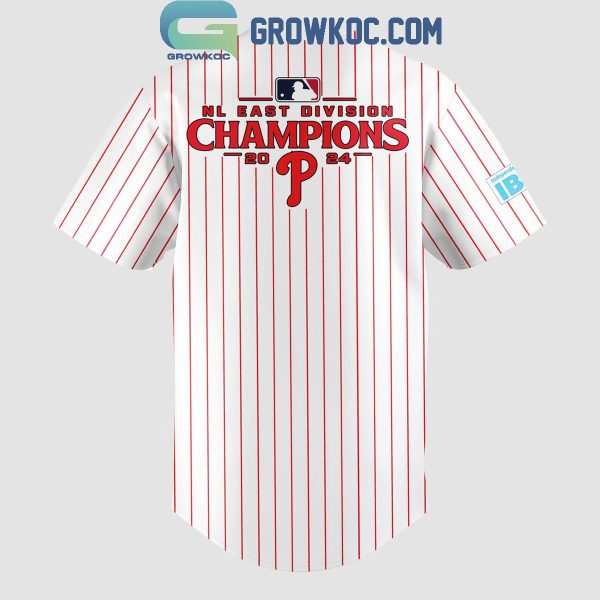 Philadelphia Phillies Your 2024 National League East Champions Baseball Jersey