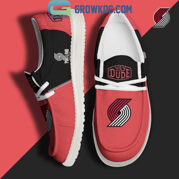 Portland Trail Blazers 2024 Personalized Hey Dude Shoes