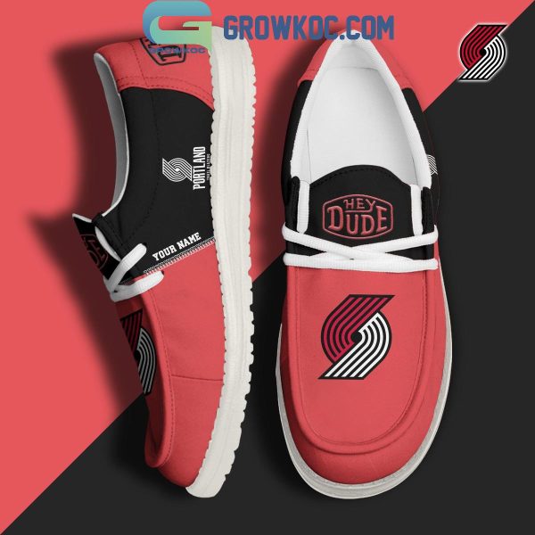 Portland Trail Blazers 2024 Personalized Hey Dude Shoes