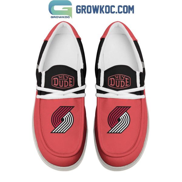 Portland Trail Blazers 2024 Personalized Hey Dude Shoes