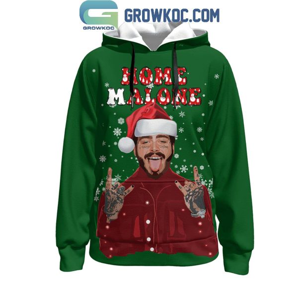 Post Malone Celebrating Christmas Home Malone Hoodie T-Shirt