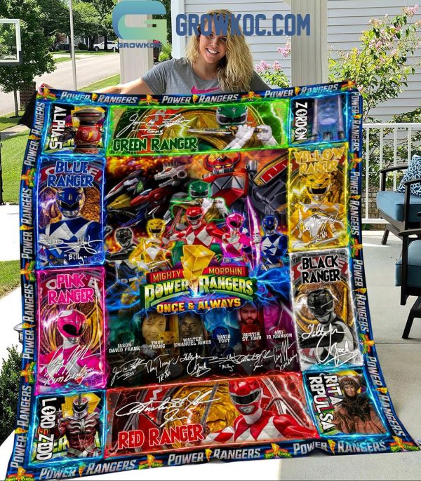 Power Rangers Once And Always Mighty Morphin Fleece Blanket Quilt