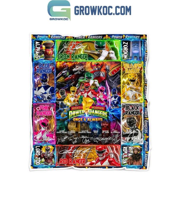 Power Rangers Once And Always Mighty Morphin Fleece Blanket Quilt