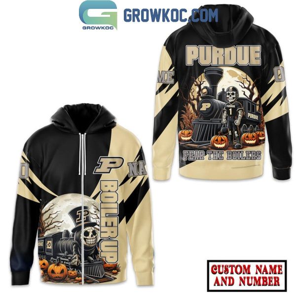 Purdue Boilermakers Fear The Boilers 2024 Halloween Personalized Hoodie T-Shirt