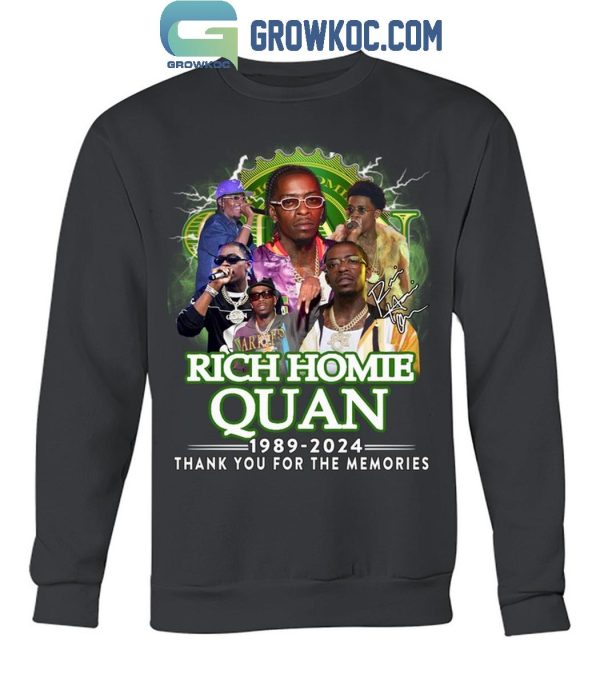 Rich Homie Quan 1989-2024 Thank You For The Memories T-Shirt