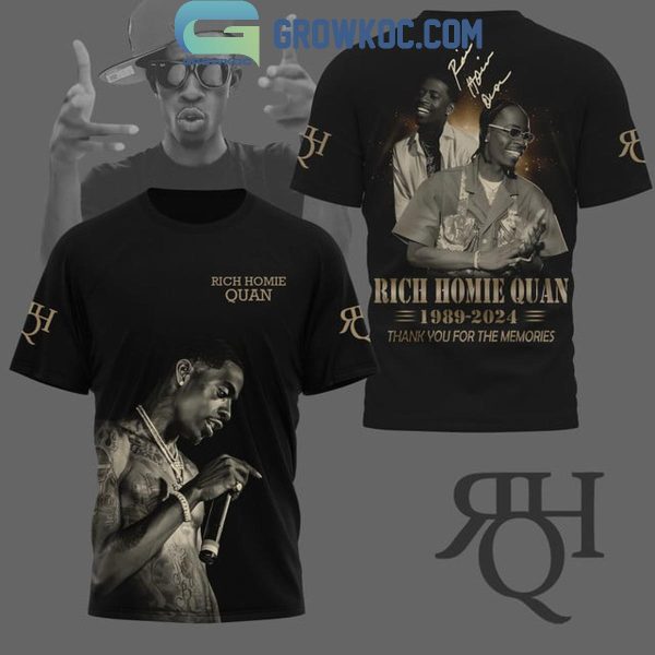 Rich Homie Quan Thank You For The Rap Time 1989-2024 Hoodie T-Shirt