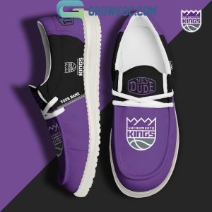 Sacramento Kings 2024 Personalized Hey Dude Shoes