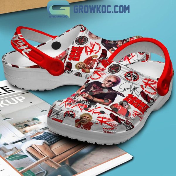 Sammy Hagar Rock Down Red Rocker Crocs Clogs