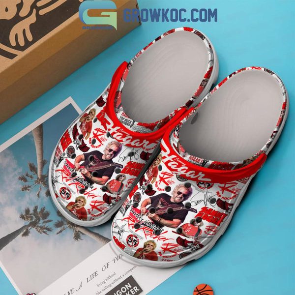 Sammy Hagar Rock Down Red Rocker Crocs Clogs