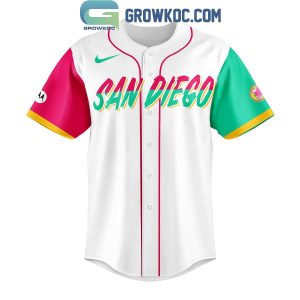 San Diego Padres Hello Kitty Playing MLB Baseball Jersey