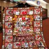 Tampa Bay Buccaneers 1974-2024 50th Anniversary Fleece Blanket Quilt