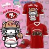 San Francisco 49ers 50th Anniversary Of Hello Kitty Celebrating Football Jersey Pink