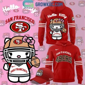 San Francisco 49ers 50th Anniversary Of Hello Kitty Red Version Hoodie T-Shirt