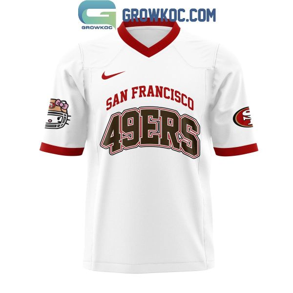 San Francisco 49ers Celebrating 50th Anniversary Of Hello Kitty White Football Jersey