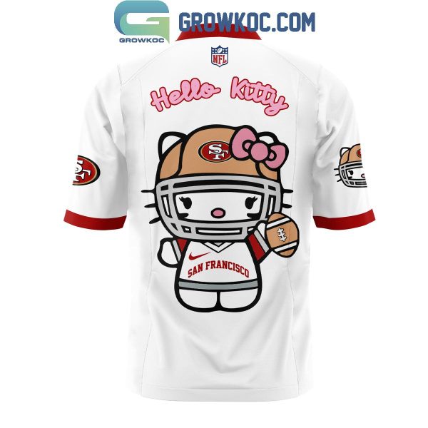 San Francisco 49ers Celebrating 50th Anniversary Of Hello Kitty White Football Jersey