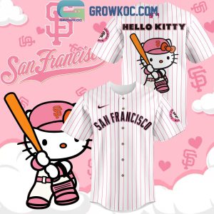 San Francisco Giants Celebrating Hello Kitty 50th Anniversary Baseball Jersey