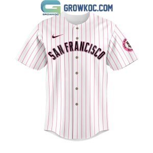 San Francisco Giants Celebrating Hello Kitty 50th Anniversary Baseball Jersey