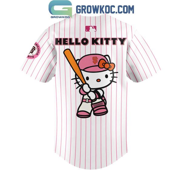 San Francisco Giants Celebrating Hello Kitty 50th Anniversary Baseball Jersey