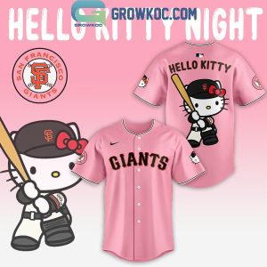 San Francisco Giants Hello Kitty Let’s Go Giants Baseball Jersey