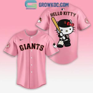 San Francisco Giants Hello Kitty Let’s Go Giants Baseball Jersey